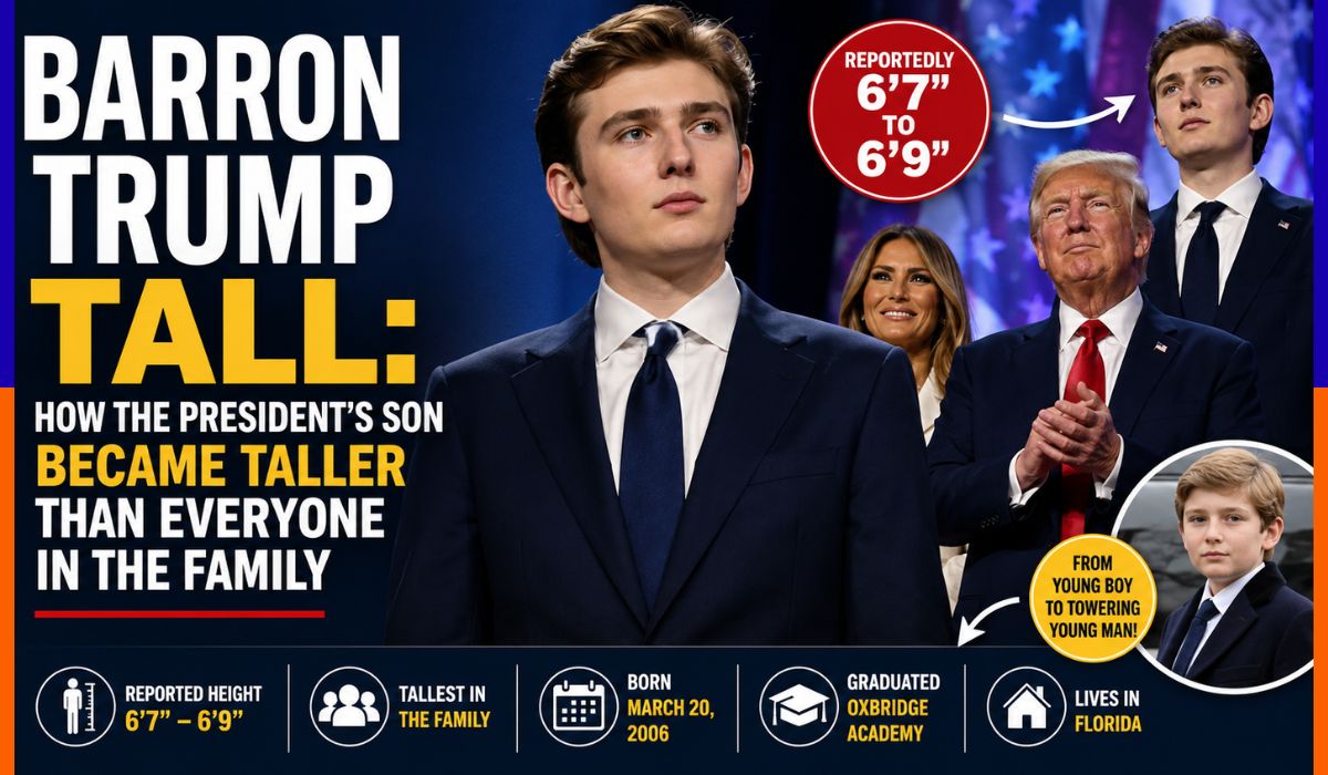 barron trump tall​