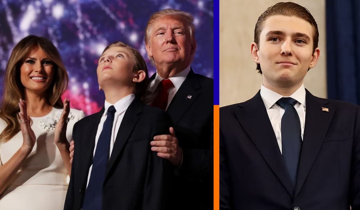 how many languages does barron trump speak